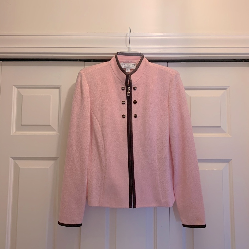 Women’s St John Pink Suit Jacket Sz 8